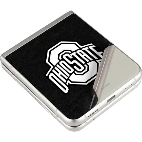 Ohio State University OSU Black Galaxy Z Flip4 5G Skin